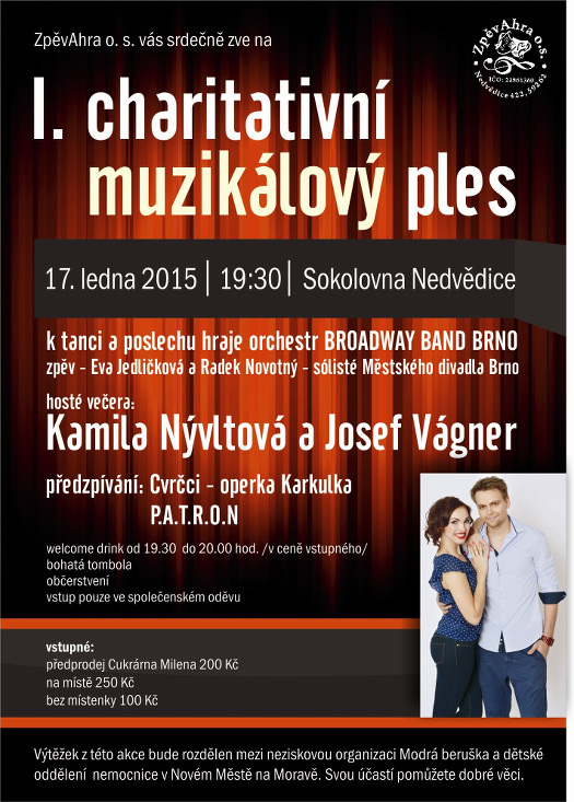 I. charitativní muzikálový ples Městys Nedvědice I. charitativní muzikálový ples Městys Nedvědice