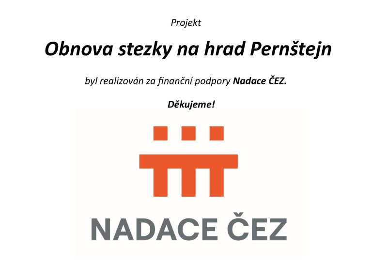Obnova stezky na hrad Pernštejn